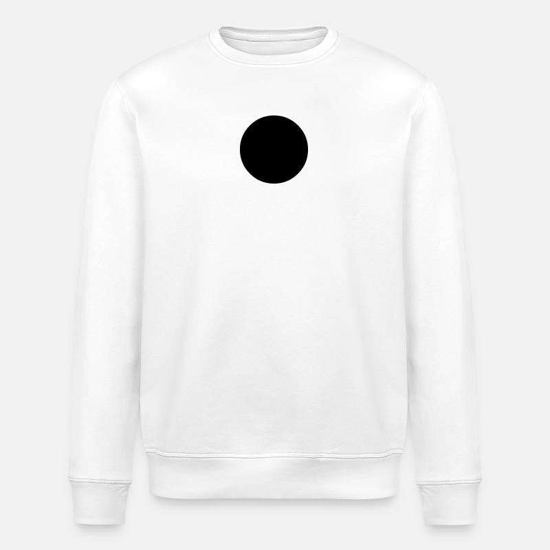 Blau-grüner Globus - Stanley/Stella Unisex Bio-Sweatshirt ROLLER - Weiß