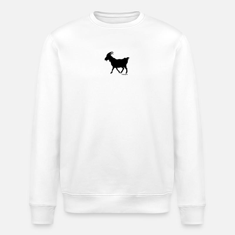 Sündenbock schwarz - Stanley/Stella Unisex Bio-Sweatshirt ROLLER - Weiß