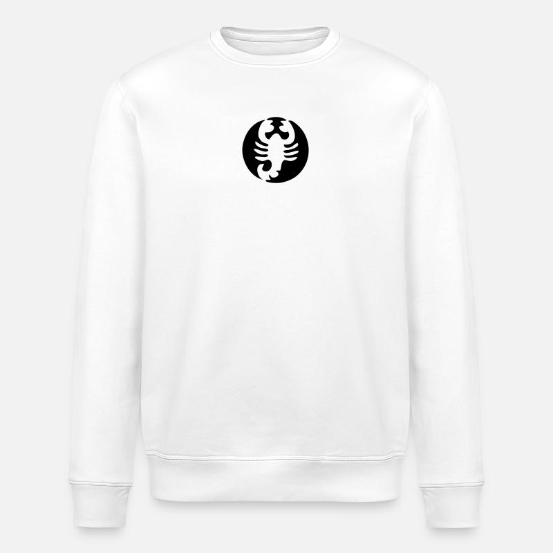 Sternbild Skorpion, Horoskop - Stanley/Stella Unisex Bio-Sweatshirt ROLLER - Weiß