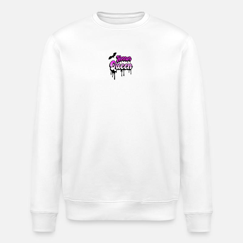 Horror Queen - Stanley/Stella Unisex Bio-Sweatshirt ROLLER - Weiß