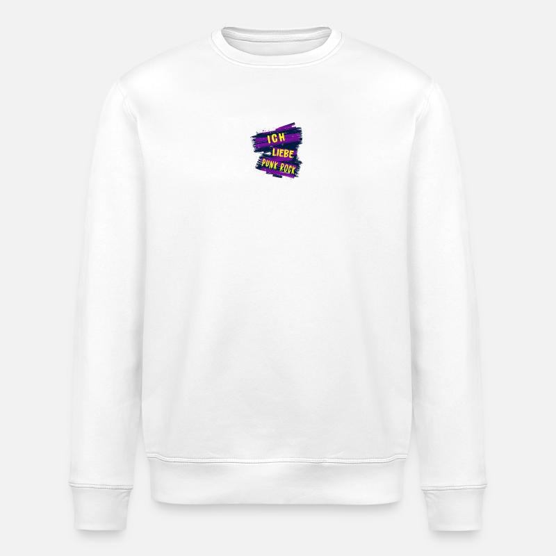 Ich liebe Punk Rock - Stanley/Stella Unisex Bio-Sweatshirt ROLLER - Weiß