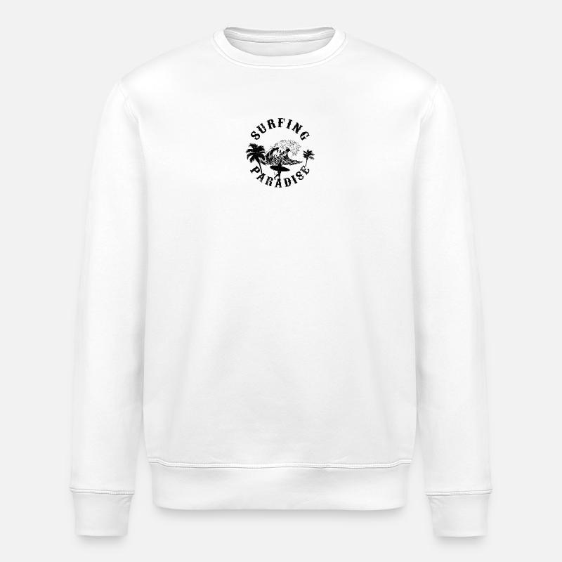Silhouette de loup nocturne - Sweat bio ROLLER Stanley/Stella Unisexe - blanc
