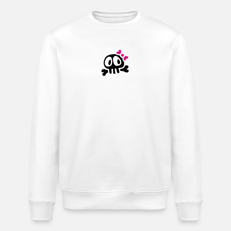 lady skull - Sweat bio ROLLER Stanley/Stella Unisexe - blanc