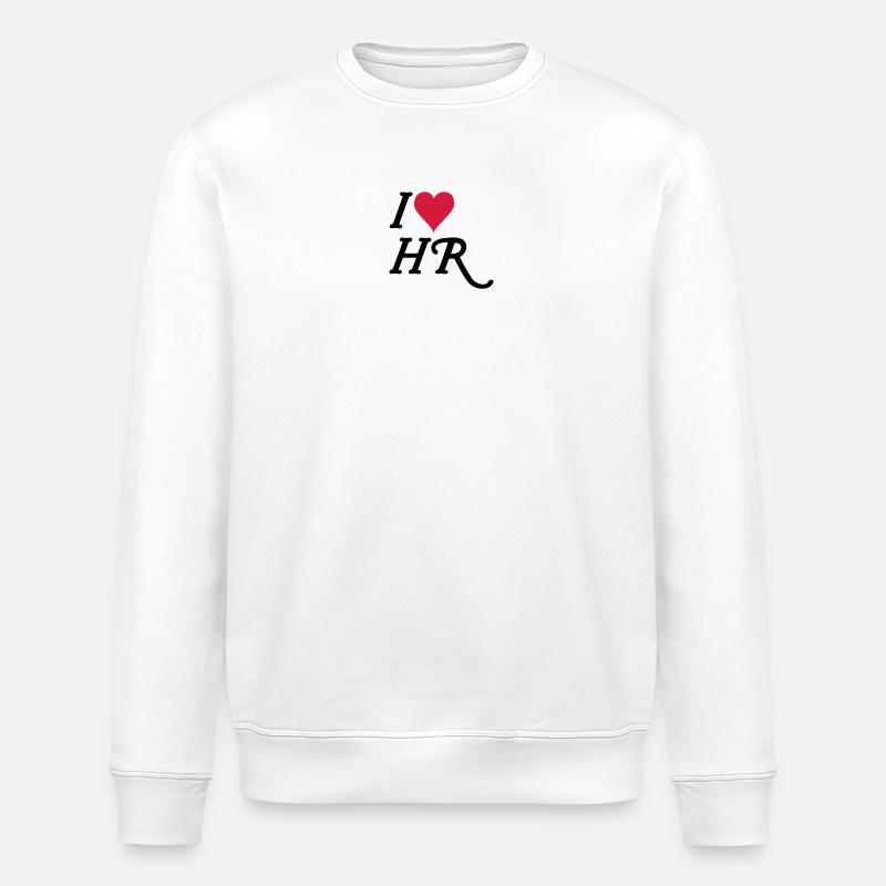 I love HR - Stanley/Stella Unisex Bio-Sweatshirt ROLLER - Weiß
