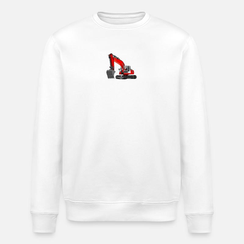 Bagger rot - Stanley/Stella Unisex Bio-Sweatshirt ROLLER - Weiß