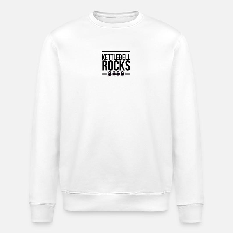 Kettlebell ROCKS 1.0 - Stanley/Stella Unisex Bio-Sweatshirt ROLLER - Weiß