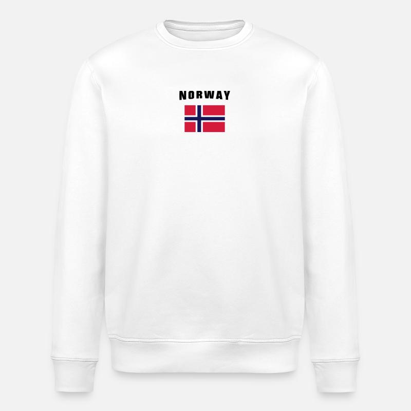 Norway Flag - Sweat bio ROLLER Stanley/Stella Unisexe - blanc