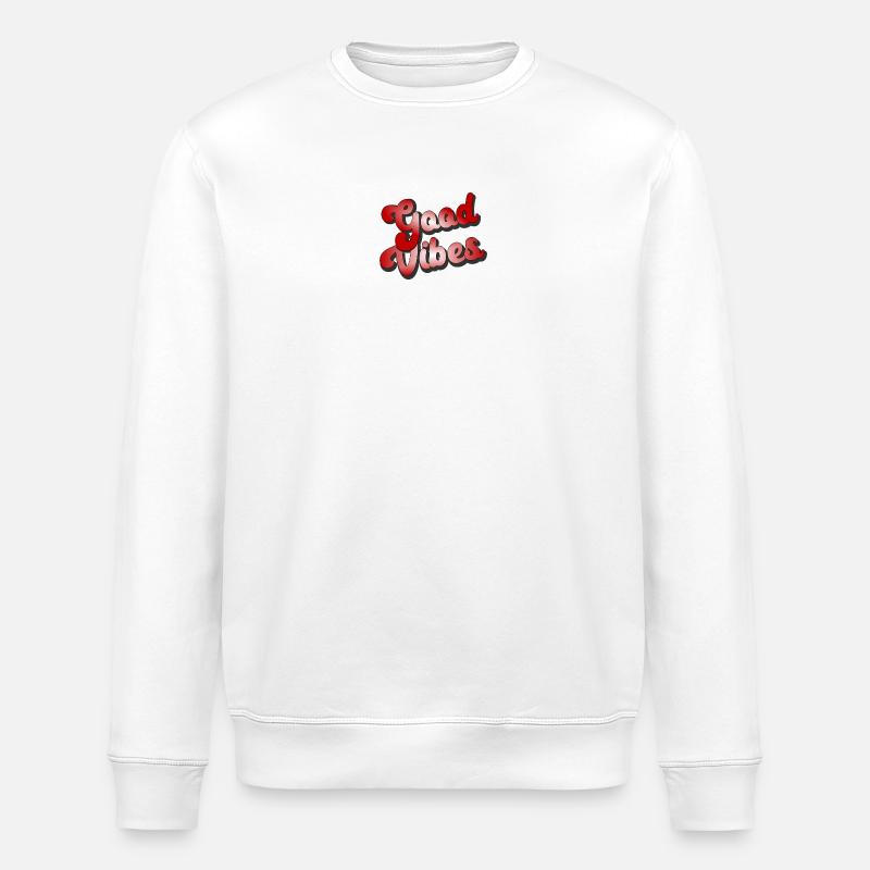 Good Vibes Style d’optique - Sweat bio ROLLER Stanley/Stella Unisexe - blanc
