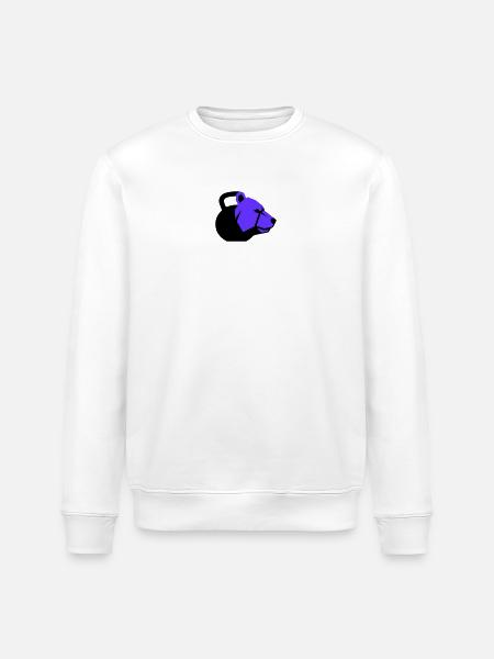 Kettlebell Bear Bear Dynamic Fitness - Stanley/Stella ROLLER Unisex Organic Sweatshirt - white