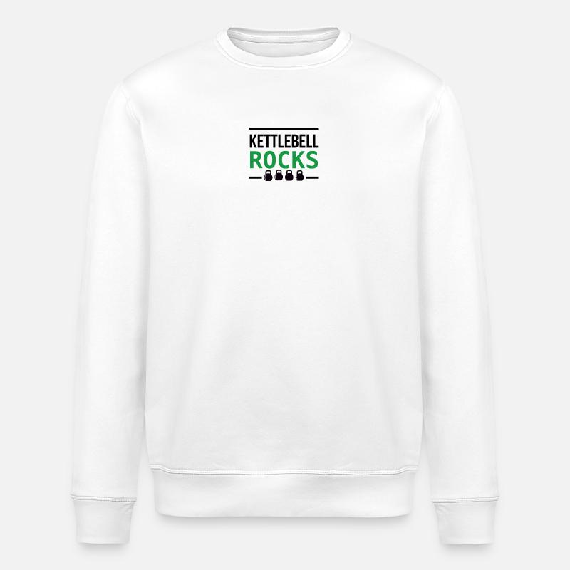 Kettlebell ROCKS 2.0 - Stanley/Stella Unisex Bio-Sweatshirt ROLLER - Weiß