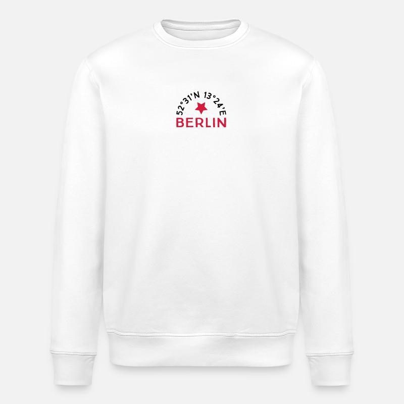 Berlin - Sweat bio ROLLER Stanley/Stella Unisexe - blanc