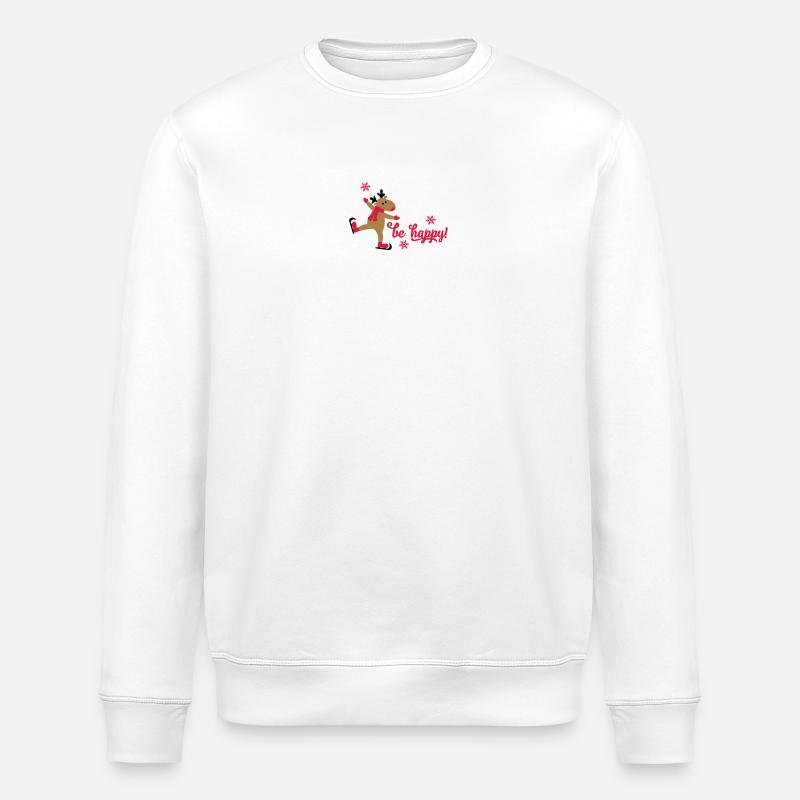 Noël - Sweat bio ROLLER Stanley/Stella Unisexe - blanc