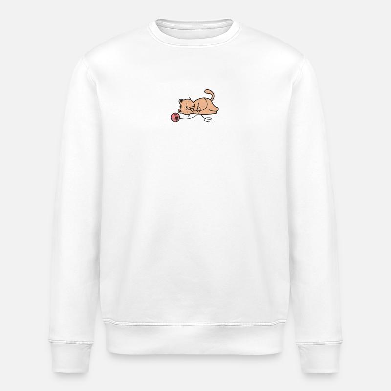 Cat Cats - Stanley/Stella ROLLER Unisex Organic Sweatshirt - white
