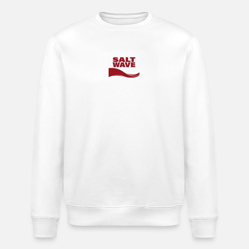 SALT WAVE - Stanley/Stella Unisex Bio-Sweatshirt ROLLER - Weiß
