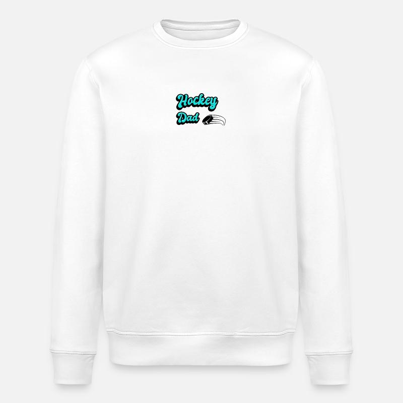 Hockey Vater Design - Stanley/Stella Unisex Bio-Sweatshirt ROLLER - Weiß