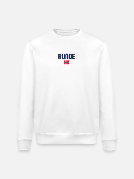 Runde Norway Flag - Stanley/Stella ROLLER Unisex Organic Sweatshirt - white