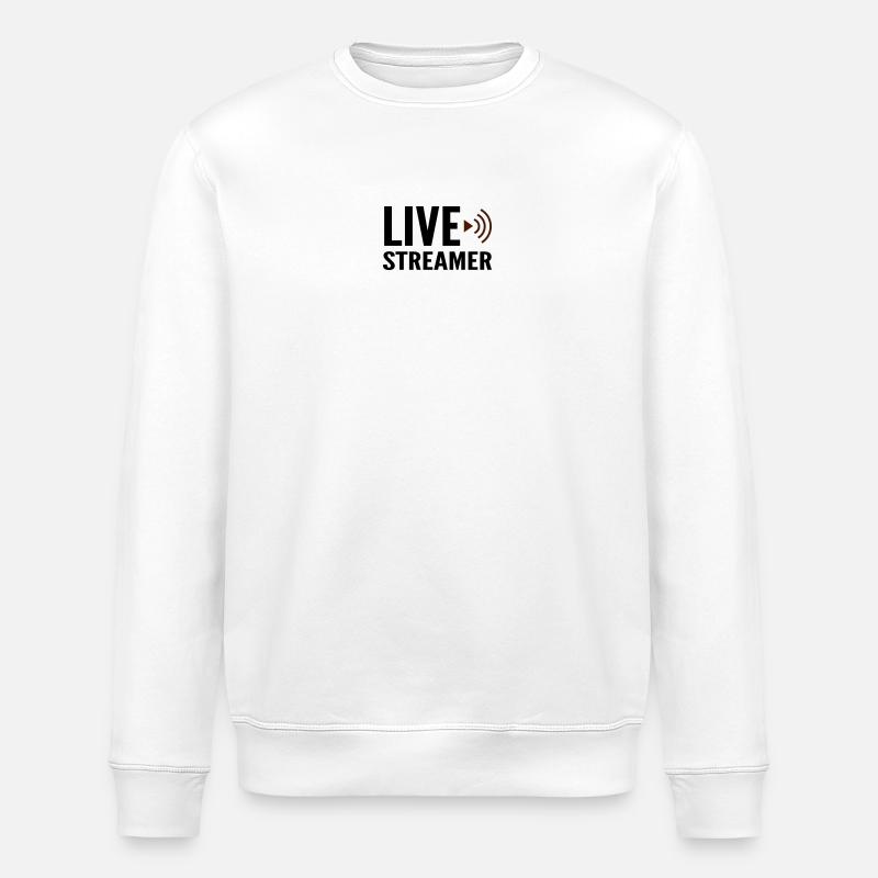 Streamer Live-Streamer - Stanley/Stella Unisex Bio-Sweatshirt ROLLER - Weiß