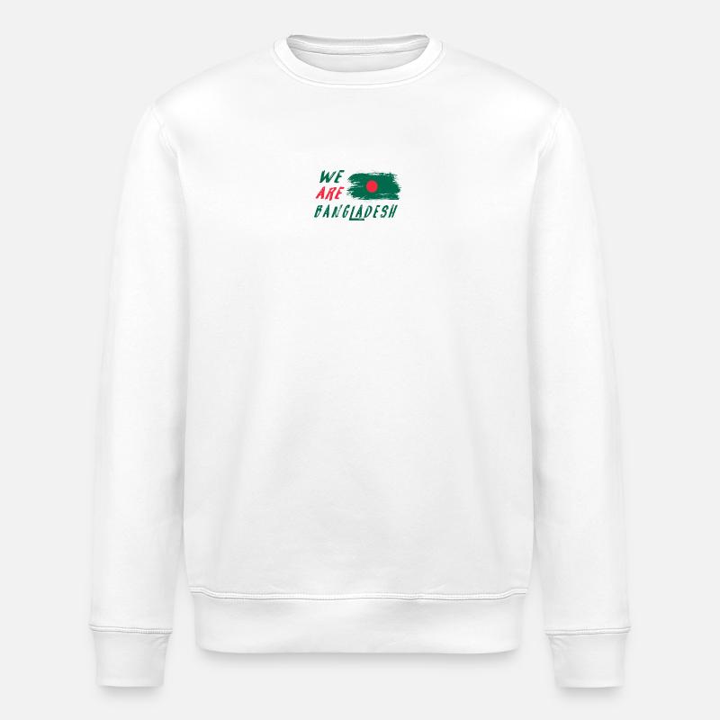 Wir sind Bangladesch - Stanley/Stella Unisex Bio-Sweatshirt ROLLER - Weiß