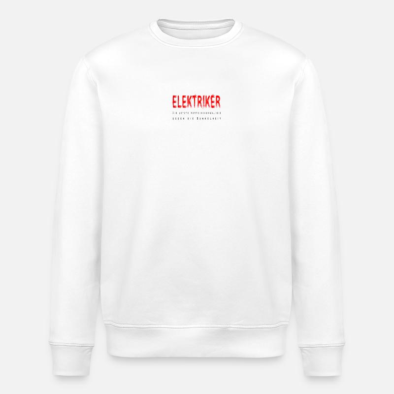 Elektriker Handwerker Design - Stanley/Stella Unisex Bio-Sweatshirt ROLLER - Weiß