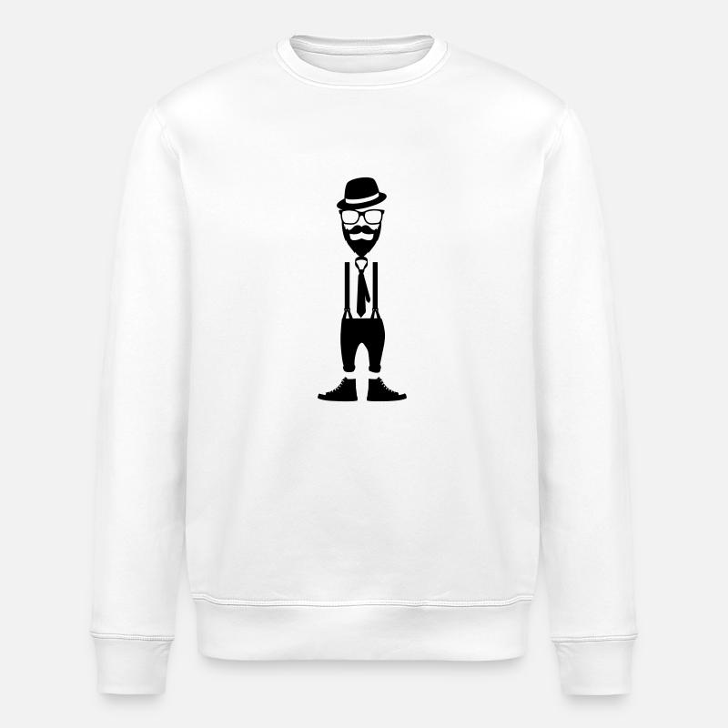 Hipster - Stanley/Stella Unisex Bio-Sweatshirt ROLLER - Weiß