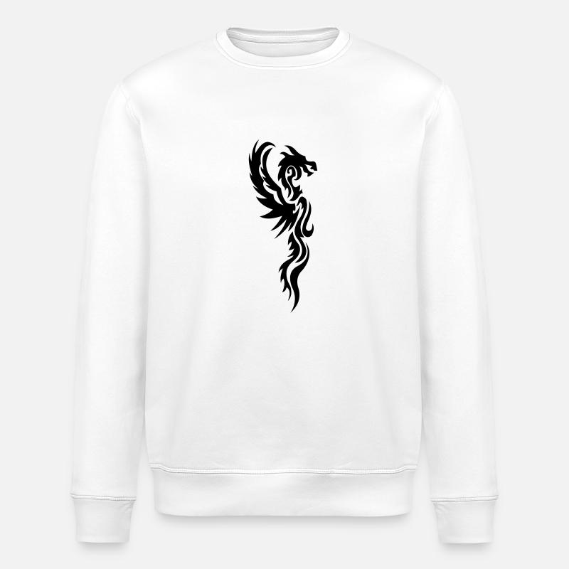 tribal dragon - Stanley/Stella Unisex Bio-Sweatshirt ROLLER - Weiß
