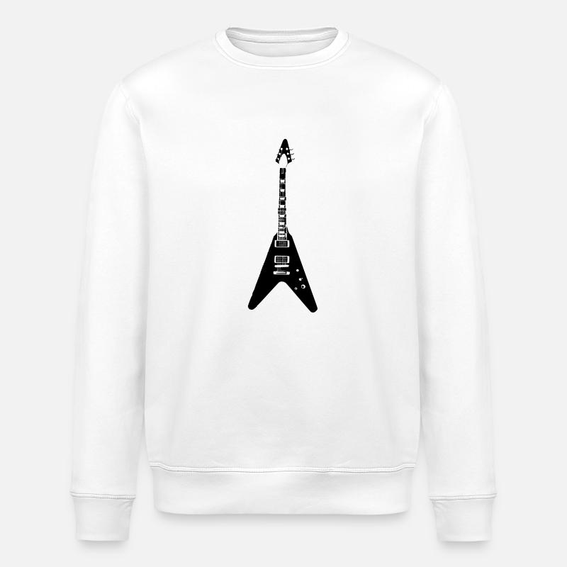 guitare - Sweat bio ROLLER Stanley/Stella Unisexe - blanc