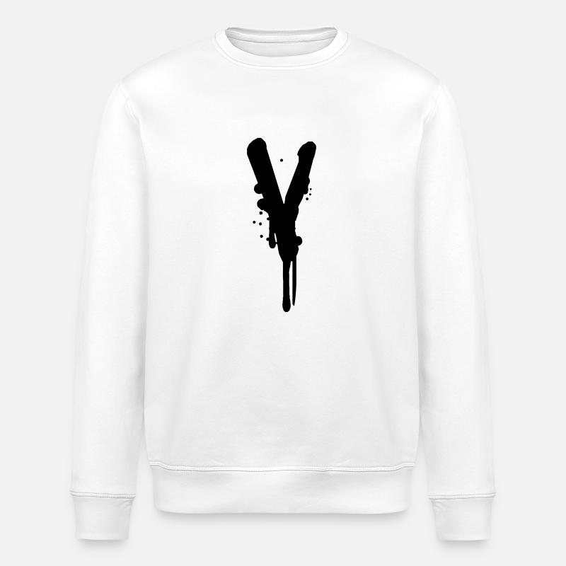 Graffiti V tombe Farbklex spray - Sweat bio ROLLER Stanley/Stella Unisexe - blanc