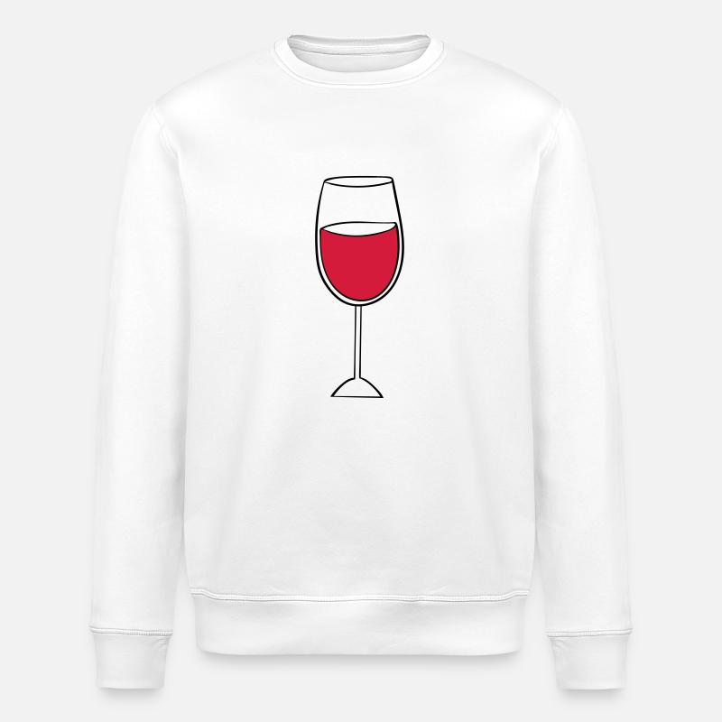 weinglas - Stanley/Stella Unisex Bio-Sweatshirt ROLLER - Weiß