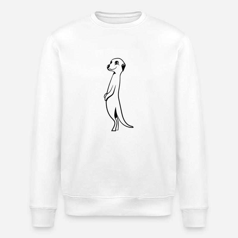 Suricates doux drôle - Sweat bio ROLLER Stanley/Stella Unisexe - blanc