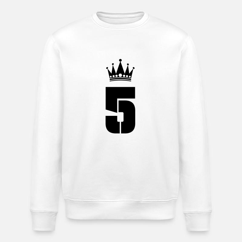5 Crown - Stanley/Stella ROLLER Unisex Organic Sweatshirt - white