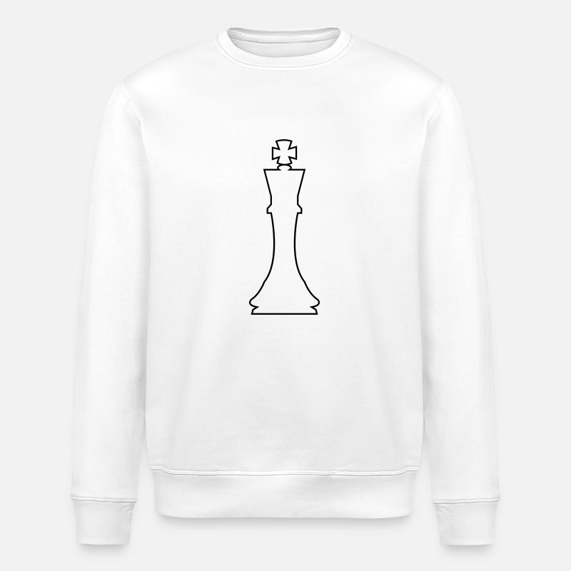 Pièce d’échecs roi - Sweat bio ROLLER Stanley/Stella Unisexe - blanc