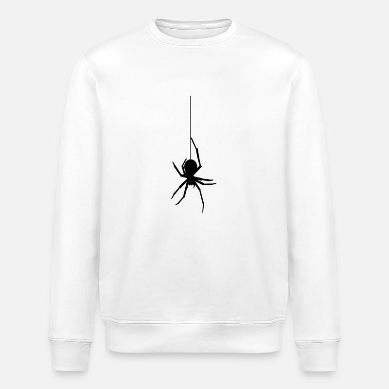 frightnet spider - Stanley/Stella ROLLER Unisex Organic Sweatshirt - white