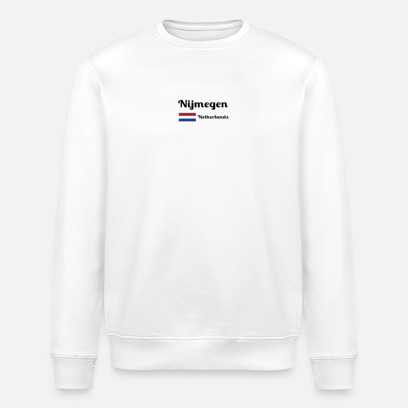 Nimègue, Pays-Bas - Imprimés élégants - Sweat bio ROLLER Stanley/Stella Unisexe - blanc