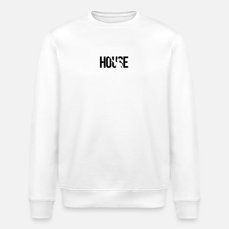 batteur - Sweat bio ROLLER Stanley/Stella Unisexe - blanc