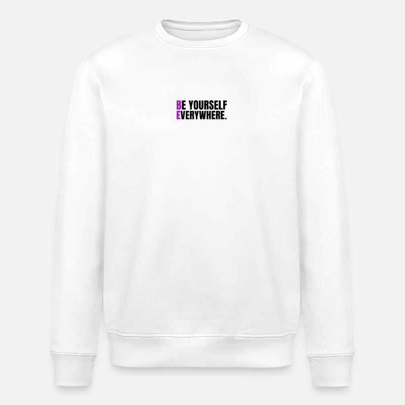 Sei überall du selbst - Stanley/Stella Unisex Bio-Sweatshirt ROLLER - Weiß