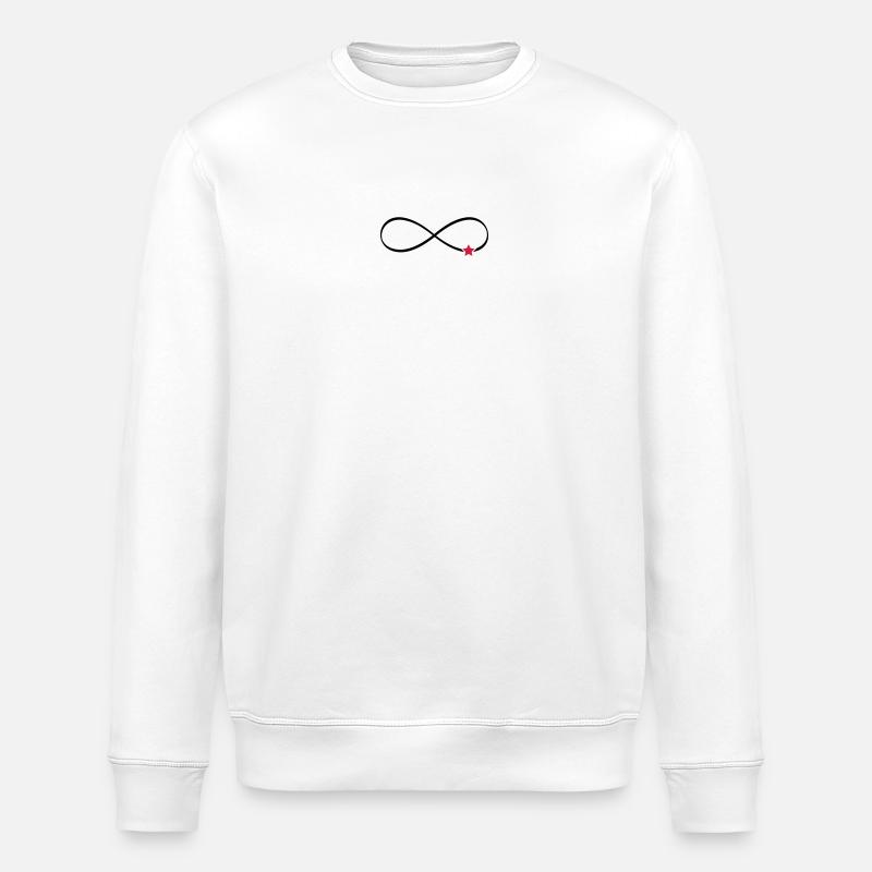 Symbole infini étoile signe infini - Sweat bio ROLLER Stanley/Stella Unisexe - blanc