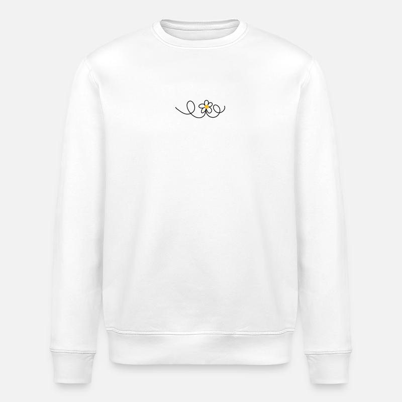 Blume - Stanley/Stella Unisex Bio-Sweatshirt ROLLER - Weiß