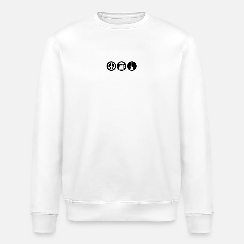 Konzert - Stanley/Stella Unisex Bio-Sweatshirt ROLLER - Weiß
