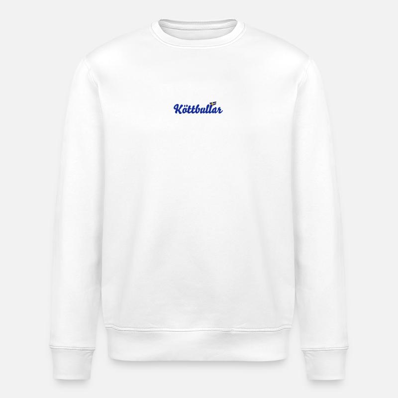 Suède drapeau Köttbullar - Sweat bio ROLLER Stanley/Stella Unisexe - blanc