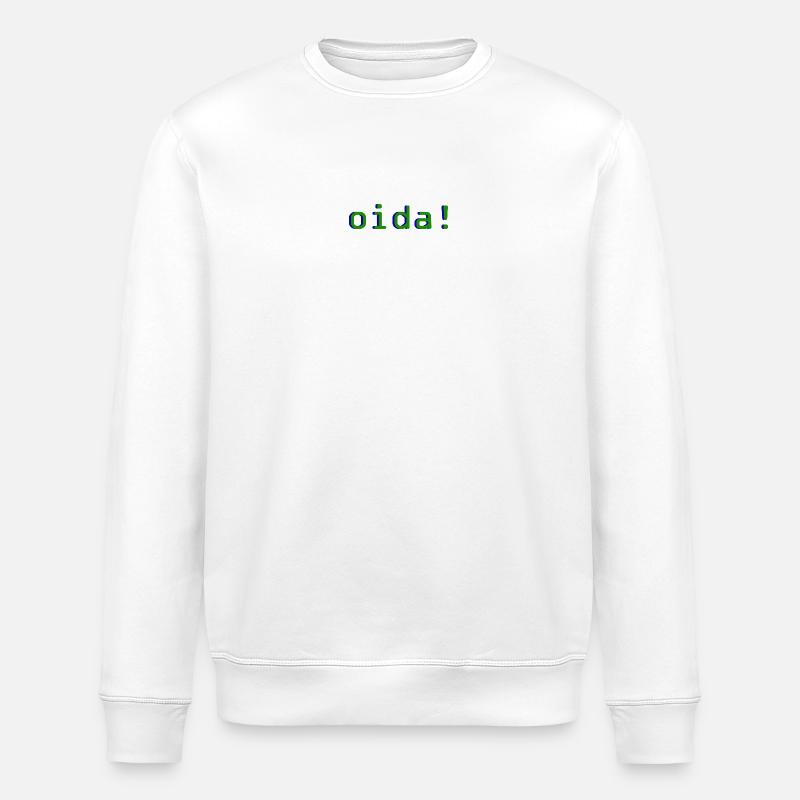 oida! - Stanley/Stella Unisex Bio-Sweatshirt ROLLER - Weiß