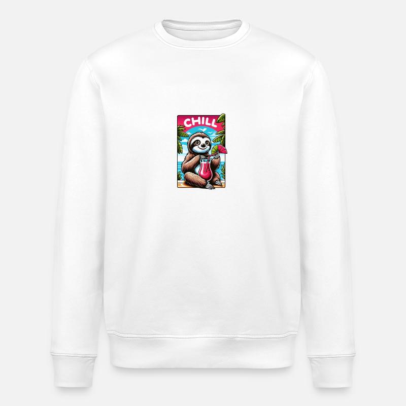 Froid - Sweat bio ROLLER Stanley/Stella Unisexe - blanc