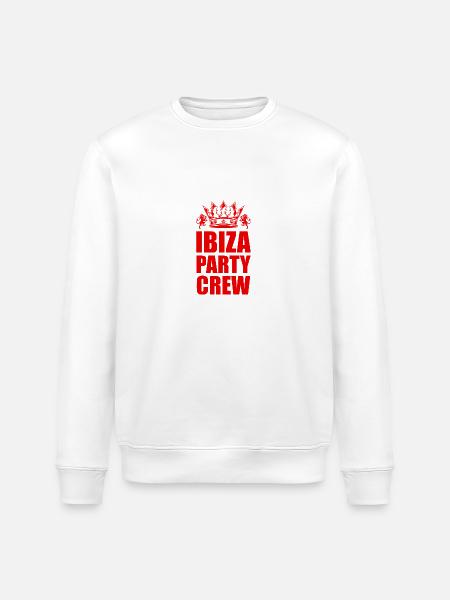 Ibiza Party Crew Trip - Stanley/Stella ROLLER Unisex Organic Sweatshirt - white