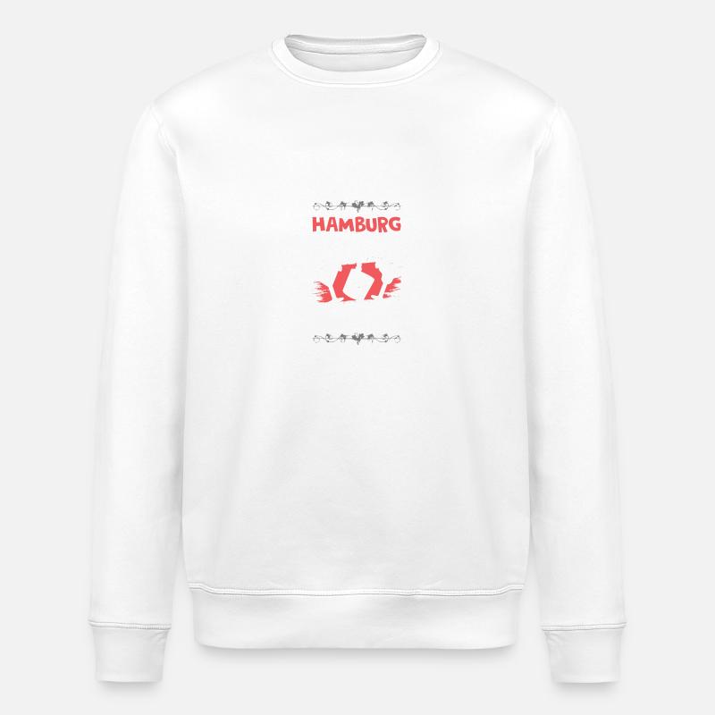 Hamburg Drinking Edition - Stanley/Stella Unisex Bio-Sweatshirt ROLLER - Weiß
