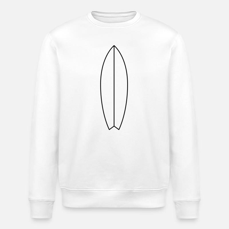 Planche de surf - Sweat bio ROLLER Stanley/Stella Unisexe - blanc