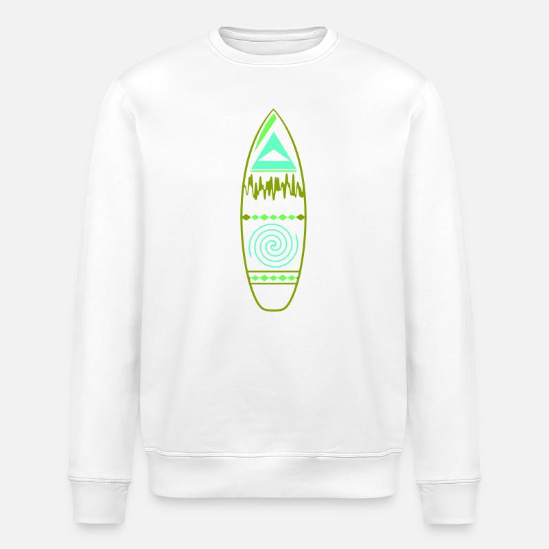 surfboard_design - Stanley/Stella Unisex Bio-Sweatshirt ROLLER - Weiß