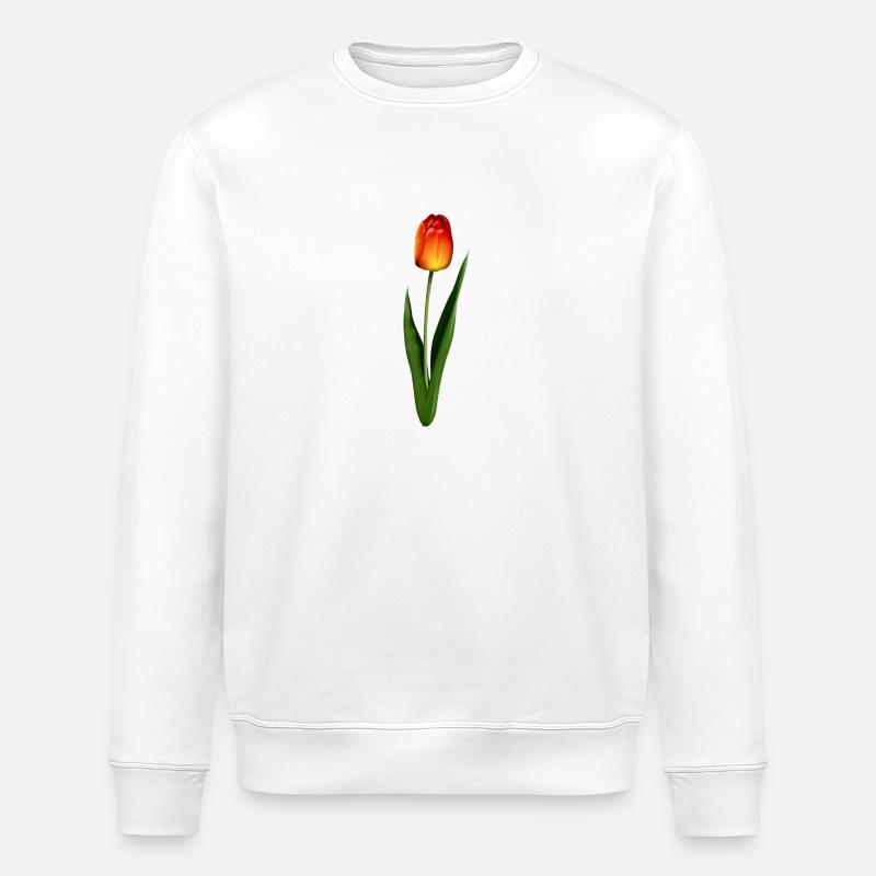 Tulpe - Stanley/Stella Unisex Bio-Sweatshirt ROLLER - Weiß