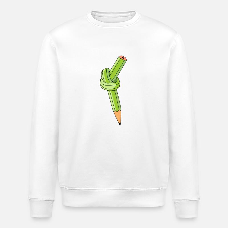 Crayon - Sweat bio ROLLER Stanley/Stella Unisexe - blanc