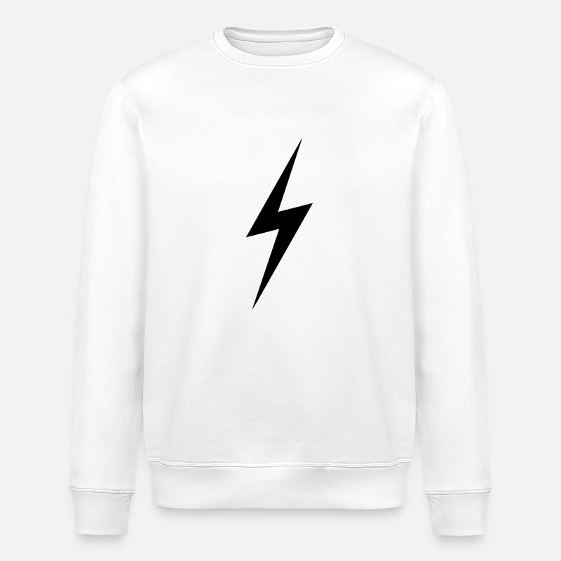 lightening3 - Stanley/Stella ROLLER Unisex Organic Sweatshirt - white