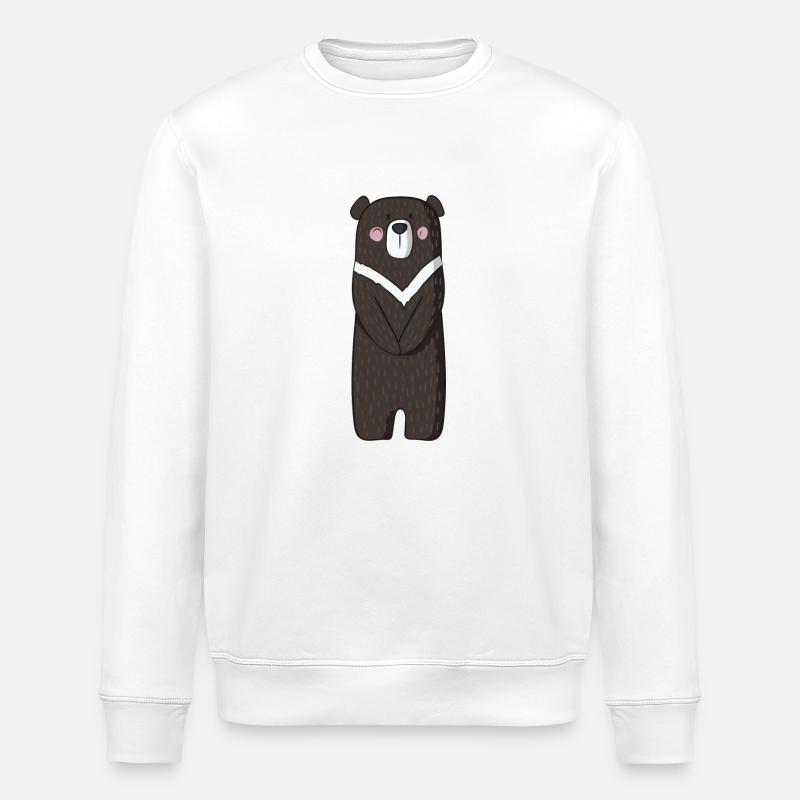 Bär Bär Bär - Stanley/Stella Unisex Bio-Sweatshirt ROLLER - Weiß
