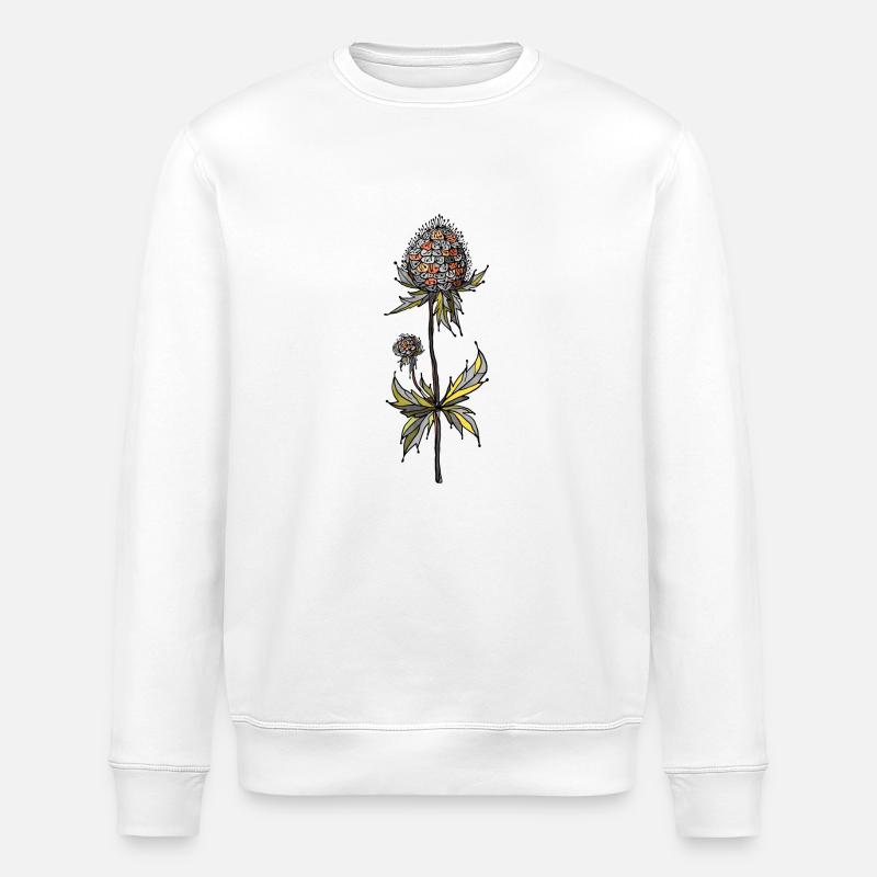 Blume - Stanley/Stella Unisex Bio-Sweatshirt ROLLER - Weiß